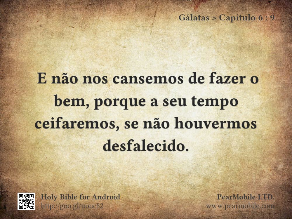Gálatas, Capítulo 6:9